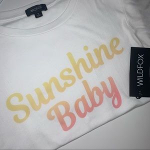 NWT Wildfox Sunshine Baby T-shirt